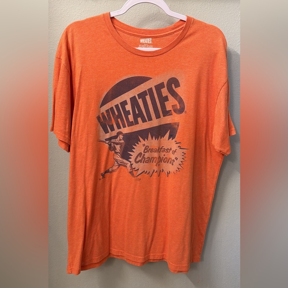 Retro Wheaties Orange 'Breakfast of Champions' Graphic Tee